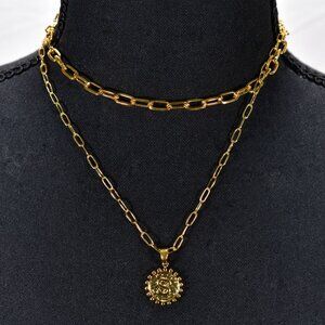 Ursteel Layered Initial "S" Necklaces for Women Choke Layering Initial Necklace